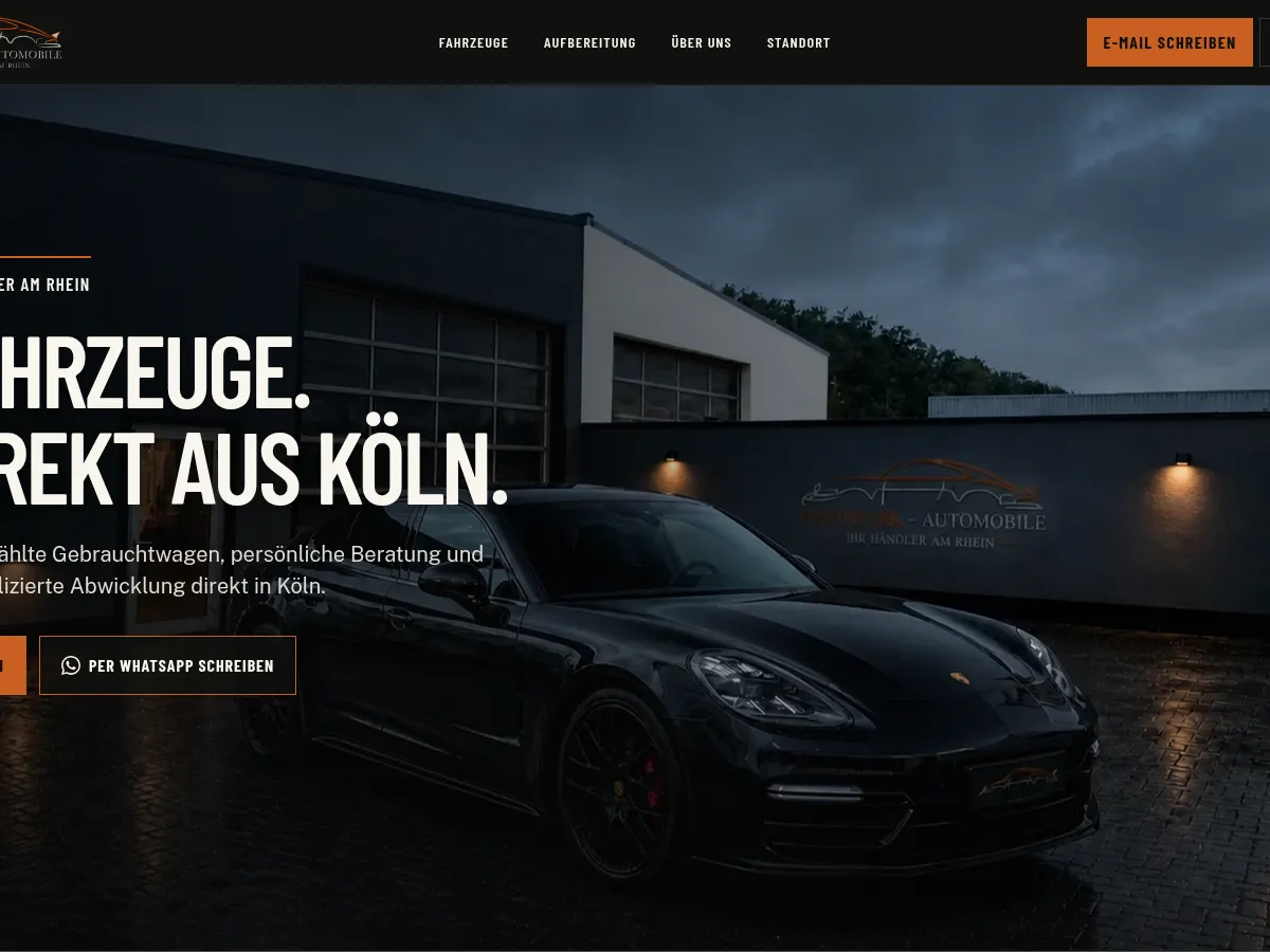 RheinPark Automobile — von SYTE gebaut